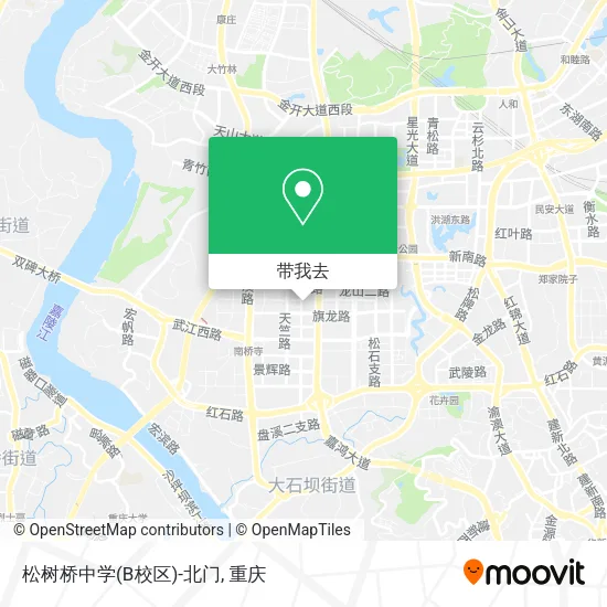 松树桥中学(B校区)-北门地图