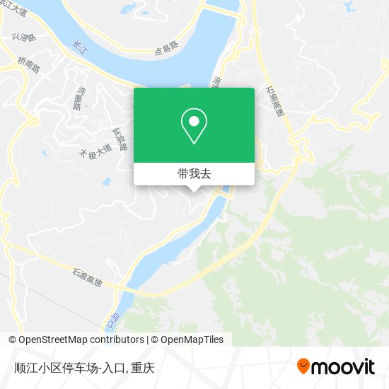 顺江小区停车场-入口地图