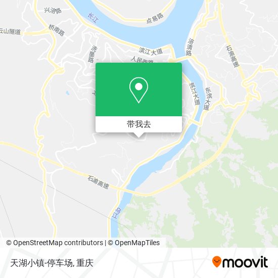 天湖小镇-停车场地图