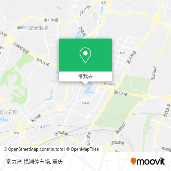 富力湾-揽湖停车场地图