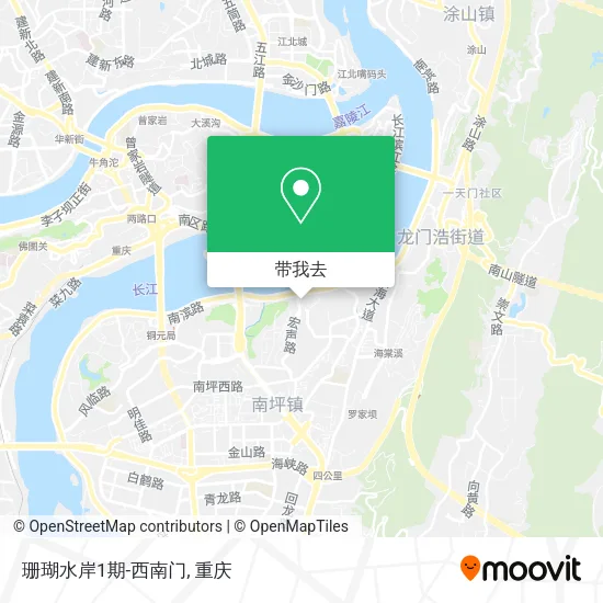 珊瑚水岸1期-西南门地图