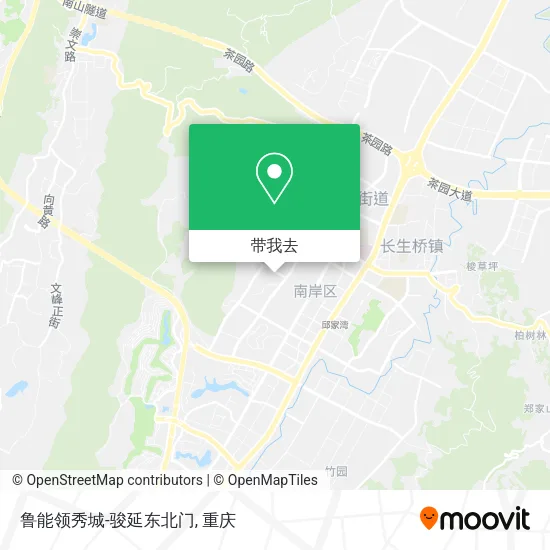 鲁能领秀城-骏延东北门地图