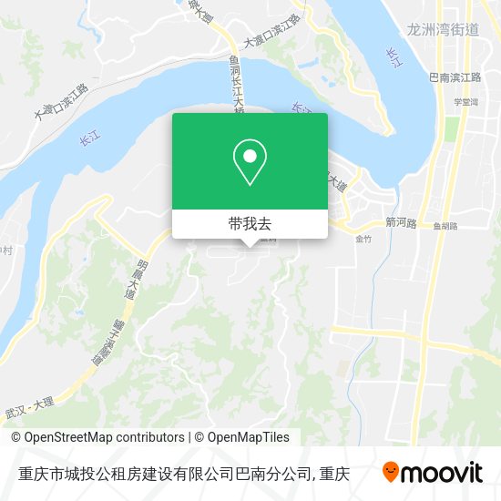 重庆市城投公租房建设有限公司巴南分公司地图