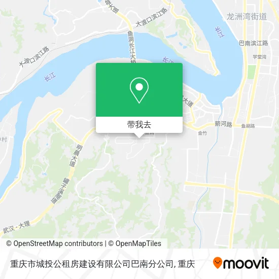 重庆市城投公租房建设有限公司巴南分公司地图