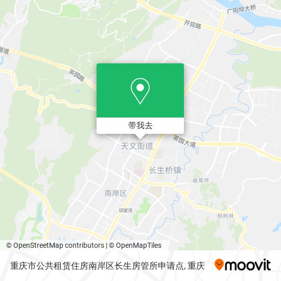 重庆市公共租赁住房南岸区长生房管所申请点地图