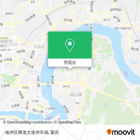 南岸区腾龙大道停车场地图