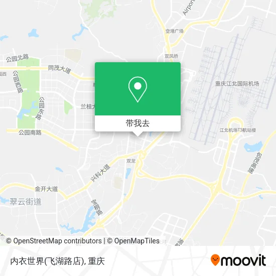 内衣世界(飞湖路店)地图