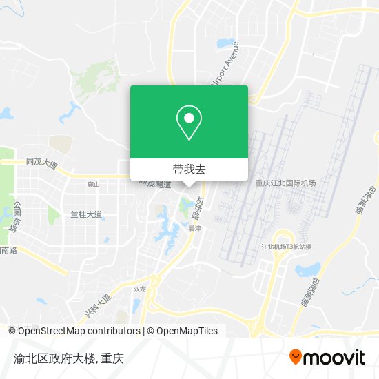 渝北区政府大楼地图