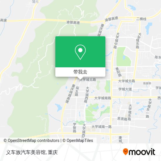 义车族汽车美容馆地图