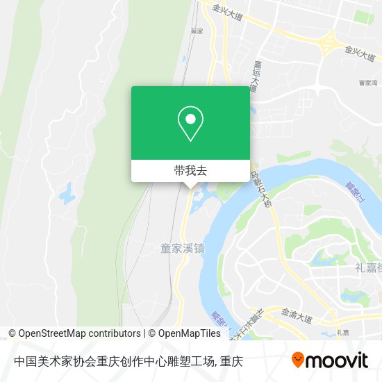 中国美术家协会重庆创作中心雕塑工场地图