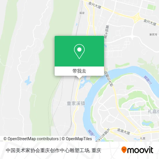 中国美术家协会重庆创作中心雕塑工场地图