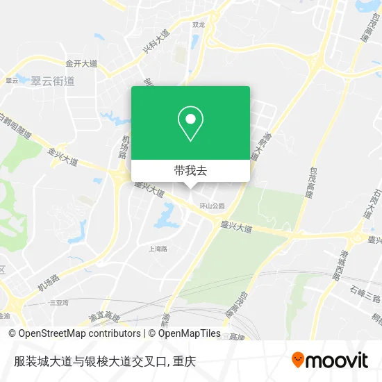 服装城大道与银梭大道交叉口地图