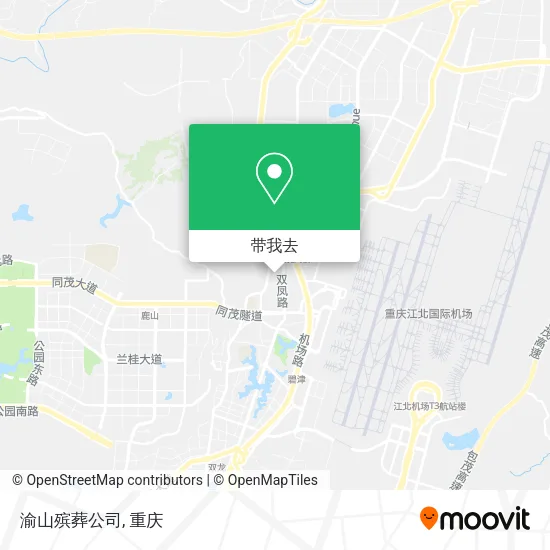 渝山殡葬公司地图