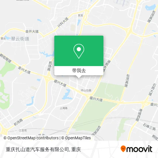 重庆扎山道汽车服务有限公司地图