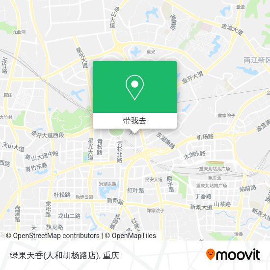 绿果天香(人和胡杨路店)地图