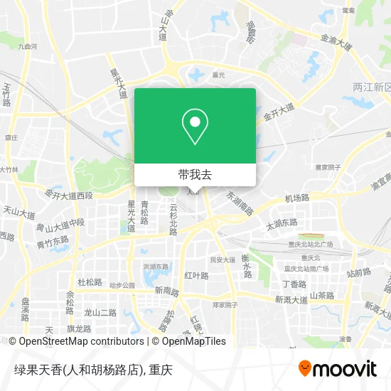 绿果天香(人和胡杨路店)地图