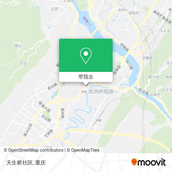 天生桥社区地图