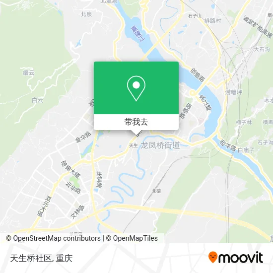 天生桥社区地图