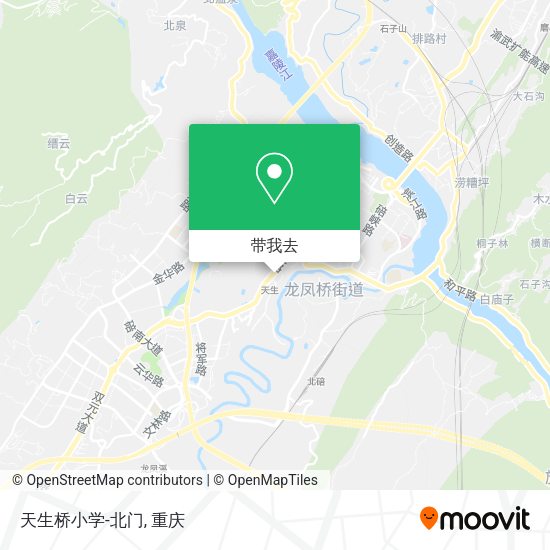 天生桥小学-北门地图