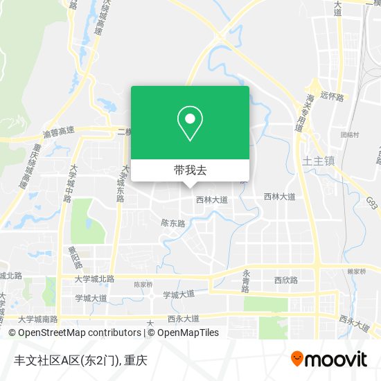 丰文社区A区(东2门)地图