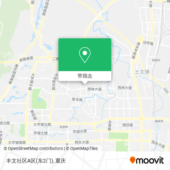 丰文社区A区(东2门)地图