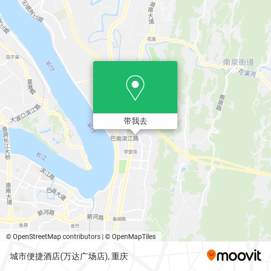 城市便捷酒店(万达广场店)地图