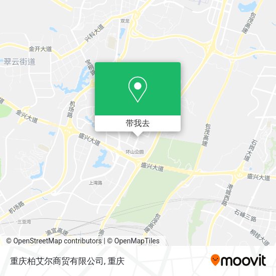 重庆柏艾尔商贸有限公司地图