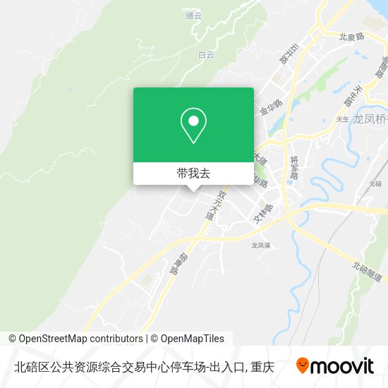 北碚区公共资源综合交易中心停车场-出入口地图