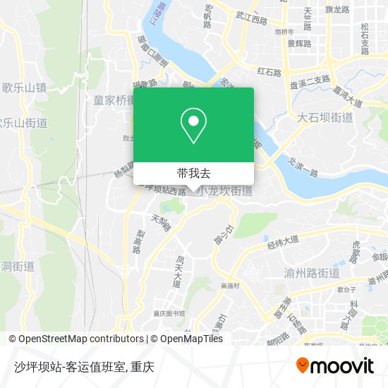 沙坪坝站-客运值班室地图