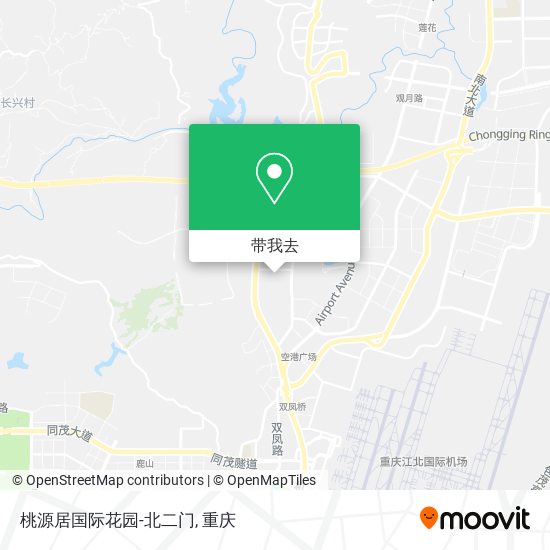 桃源居国际花园-北二门地图
