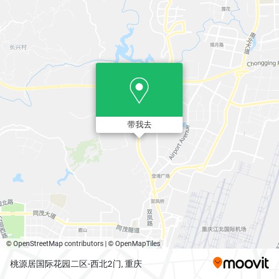 桃源居国际花园二区-西北2门地图