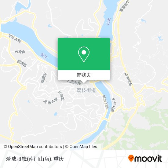 爱成眼镜(南门山店)地图