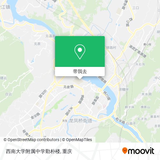 西南大学附属中学勤朴楼地图