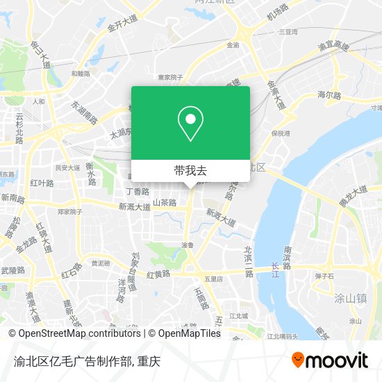 渝北区亿毛广告制作部地图