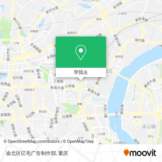 渝北区亿毛广告制作部地图