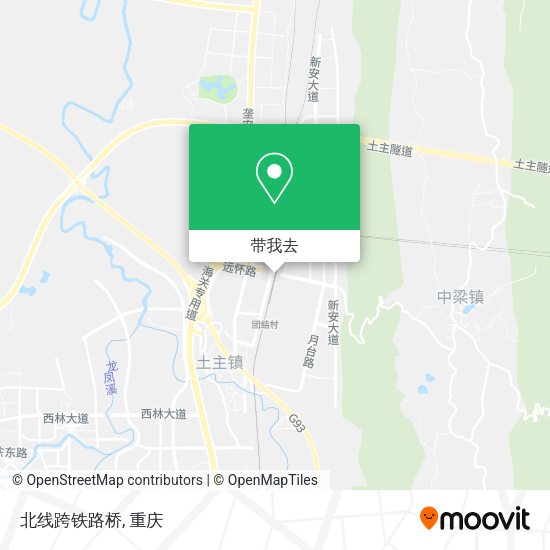 北线跨铁路桥地图