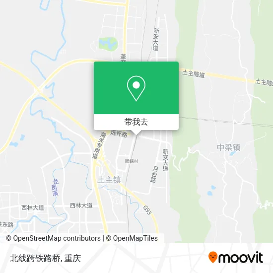 北线跨铁路桥地图