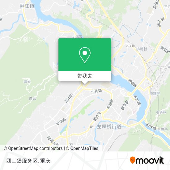 团山堡服务区地图