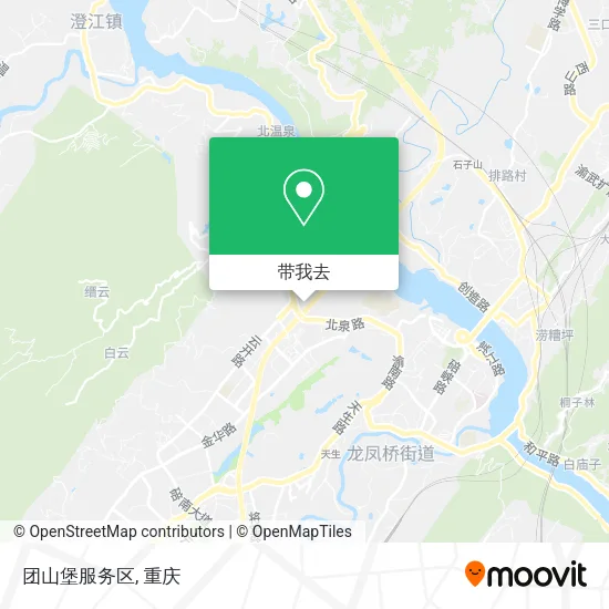 团山堡服务区地图