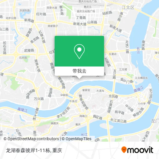 龙湖春森彼岸1-11栋地图