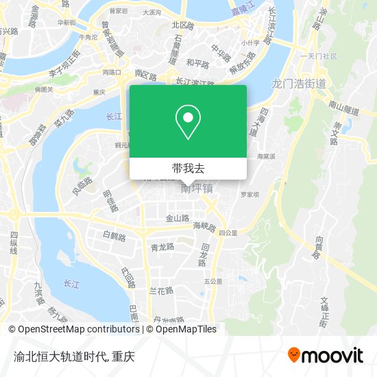 渝北恒大轨道时代地图