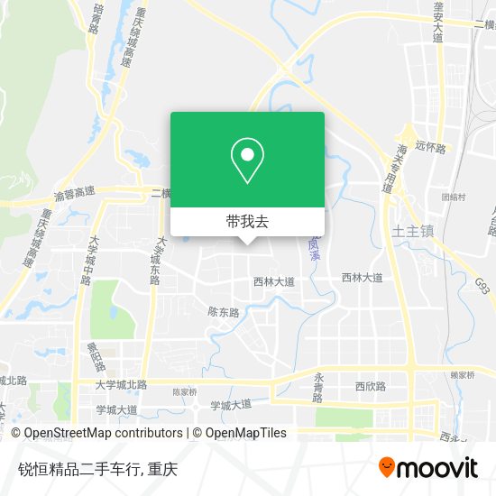 锐恒精品二手车行地图