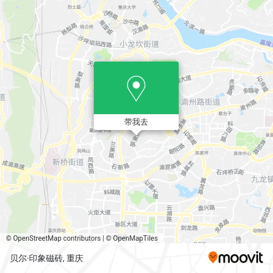 贝尔·印象磁砖地图