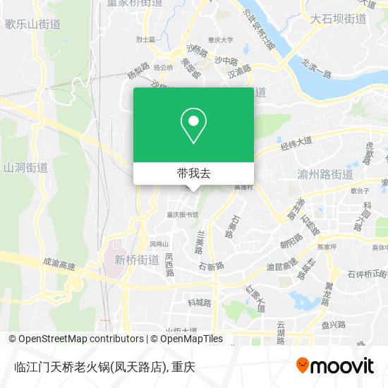 临江门天桥老火锅(凤天路店)地图