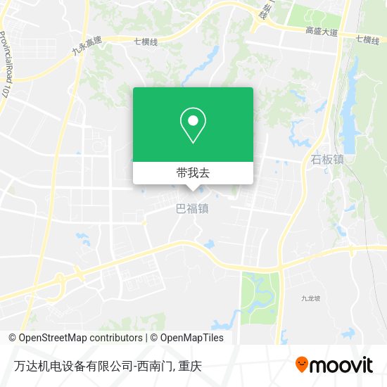 万达机电设备有限公司-西南门地图