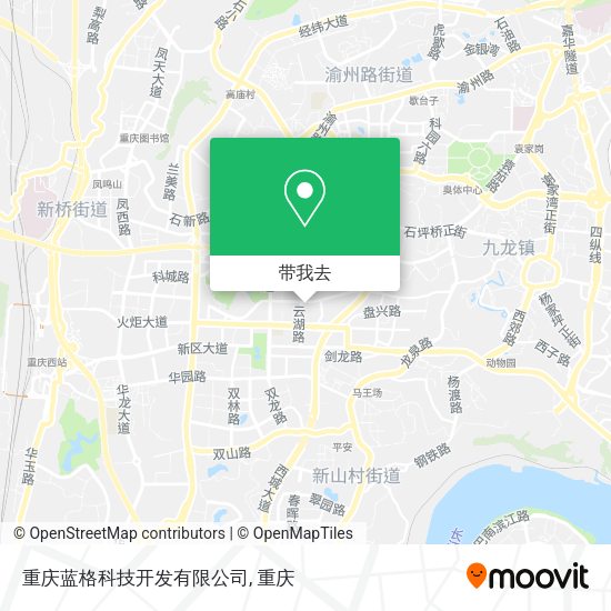 重庆蓝格科技开发有限公司地图