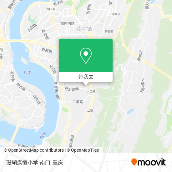 珊瑚康恒小学-南门地图