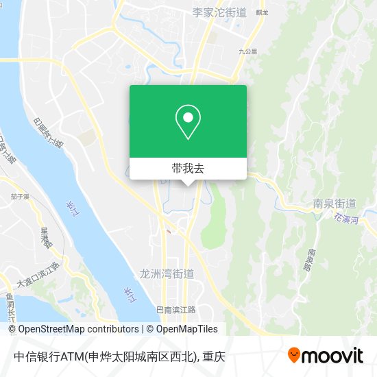 中信银行ATM(申烨太阳城南区西北)地图