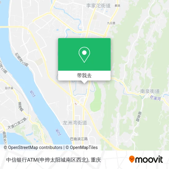 中信银行ATM(申烨太阳城南区西北)地图