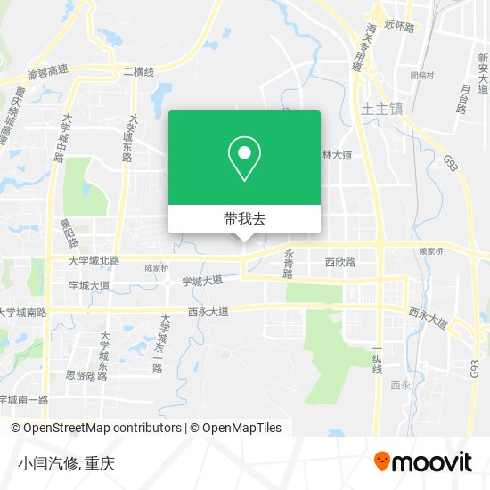 小闫汽修地图